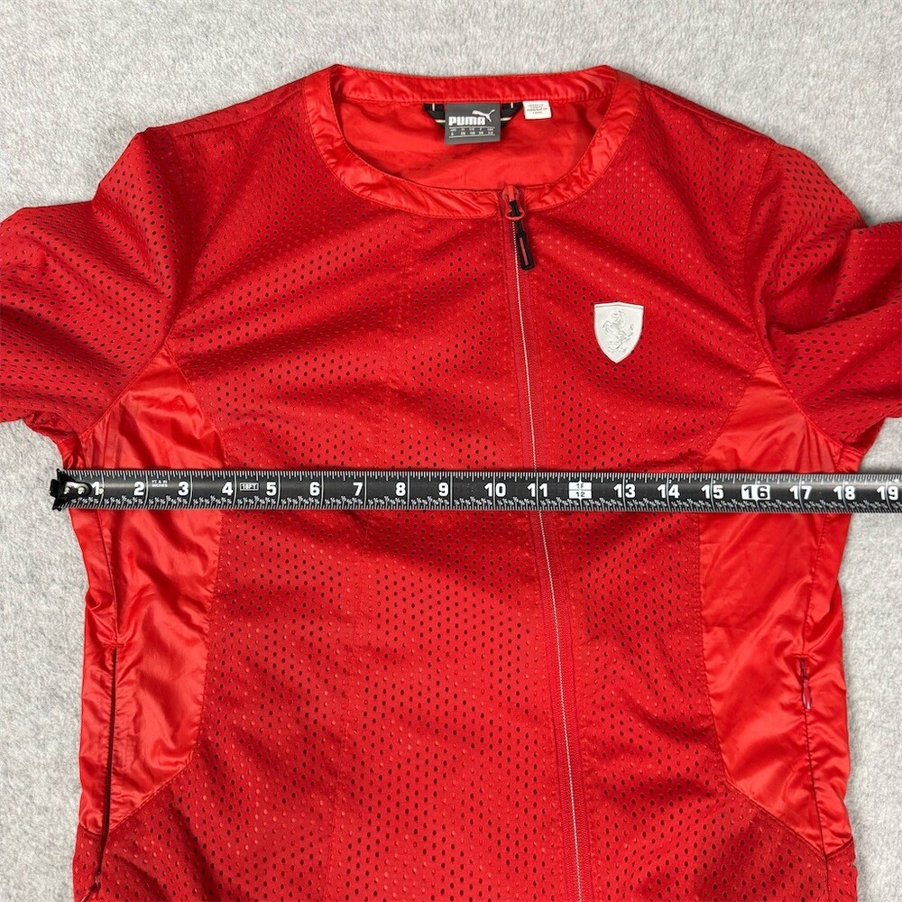 PUMA x Ferrari Jacket Womens S Red Full Zip Lightweight Motorsport Racing - Picture 11 of 16